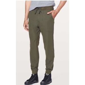 Lululemon Mens Jogger Size Medium ABC Jogger Pants Pockets Dark Olive Green